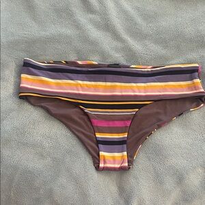 H&M Striped Multicolor Bikini Bottom US size 10